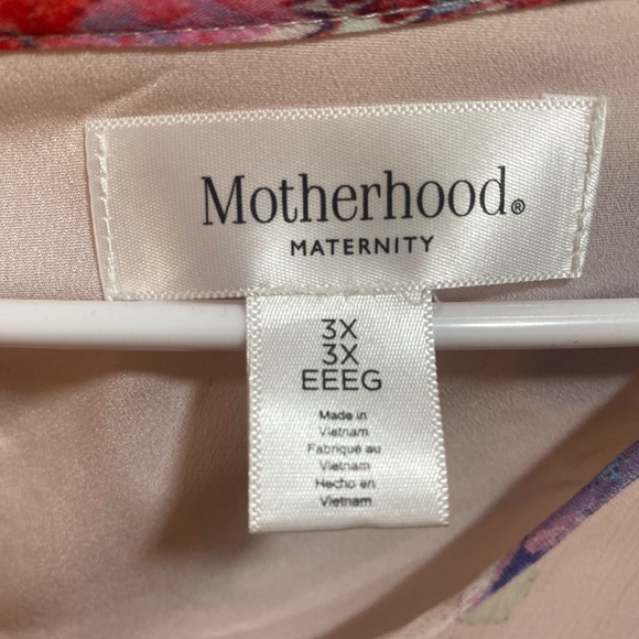 Motherhood Floral Party Dress - Pink, Purple, Green - Picture 2 of 5